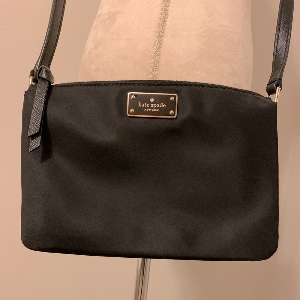 Classic satin kate spade crossbody purse